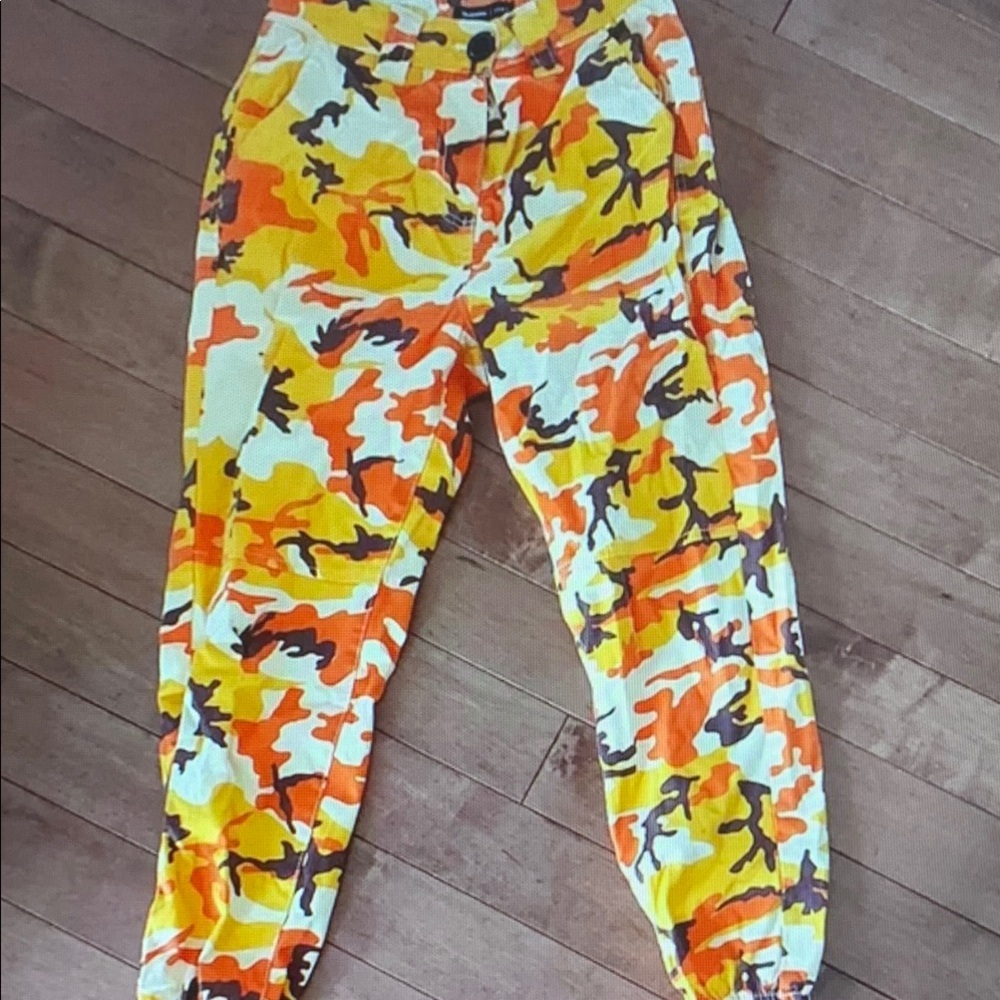 Colorful Camouflage Patterned Top